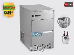 Electric Auto Bullet Shaped Ice Maker 60LBS Commercial Stainless Steel Machine