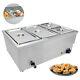 Electric Bain Marie Commercial Food Warmer 4 Pans Stainless Steel Display