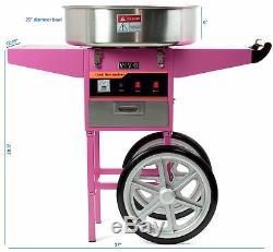 ReaseJoy Commercial Electric Cotton Candy Machine Sweet Sugar Candy Floss Maker Pink 