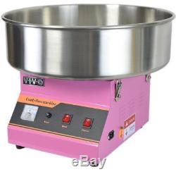 Electric Commercial Cotton Candy Machine / Floss Maker Pink VIVO CANDY-V001