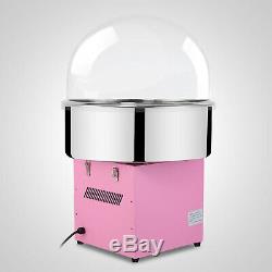 Electric Commercial Cotton Candy Machine / Floss Maker Pink WithCover