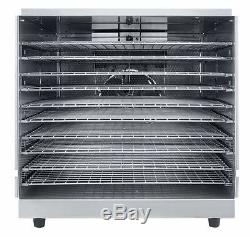 Electric Commercial Stainless Food Jerky Fruit Dehydrator Dryer, 10 Racks, 1000W