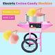 Electric Cotton Candy Machine Commercial Sugar Floss Maker With Cart Pink Ss