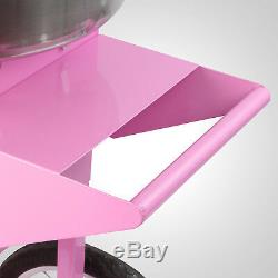 Electric Cotton Candy Machine Pink Floss Carnival Commercial Maker Party withCart