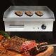 Electric Countertop Griddle 3kw Commercial Restaurant Kitchen Flat Top Grill Bbq
