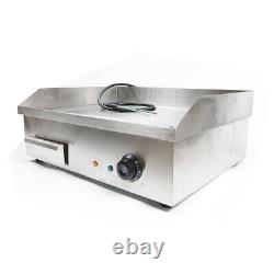 Electric Countertop Griddle 3KW Commercial Restaurant Kitchen Flat Top Grill BBQ