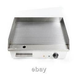 Electric Countertop Griddle 3KW Commercial Restaurant Kitchen Flat Top Grill BBQ