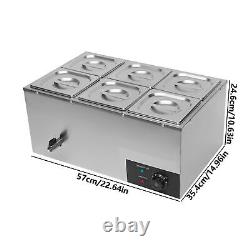 Electric Food Warmers for Commercial Stainless Steel Countertop Temperature