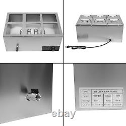 Electric Food Warmers for Commercial Stainless Steel Countertop Temperature