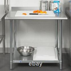 Food Prep Table Stainless Steel 30 x 36 Commercial Restaurant Work Tables