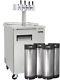 Four Tap Commercial Grade Home Brew Kegerator With Kegs Stainless Steel