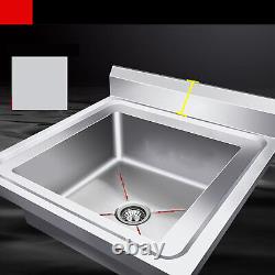 Freestanding Kitchen Sink Commercial Utility Stainless Steel Sink 2 Compartment