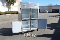 Freezer and Refrigerator 4 Door Commercial Combo Cooler Restaurant Equipment NEW