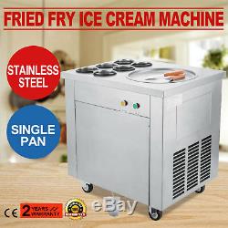 Fried Ice Cream Maker Roll Yogurt Fry Ice Cream Machine Commercial 1 Pan 6 Boxes