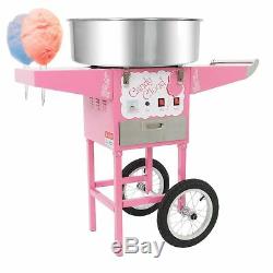 Funtime Commercial Candy Cloud Cotton Hard Candy Machine Floss Maker Cart FT1000