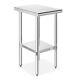 Gridmann Stainless Steel Work Table 12 X 24 Inches, Nsf Commercial Kitchen Pr