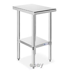 GRIDMANN Stainless Steel Work Table 12 x 24 Inches, NSF Commercial Kitchen Pr