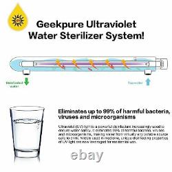 Geekpure Ultraviolet Light Water Purifier UV 55w 12GPM For Whole House 1 Port