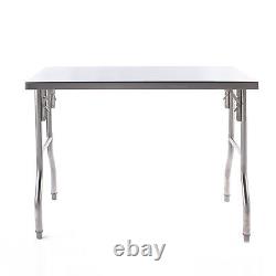 Ginkman Commercial 48 x 24/30 Stainless Steel Work Table without underself