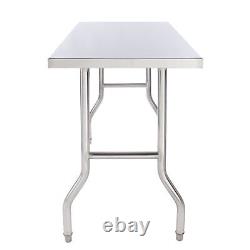 Ginkman Commercial 48 x 24/30 Stainless Steel Work Table without underself