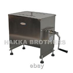Hakka 60lb/30L Capacity Tank Commercial Manual Meat Mixer Stainless Steel Mixer