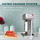 Hakka Commercial Electric Sausage Stuffer 30lbs 15l Stainless Steel Meat Maker