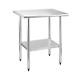 Hally Stainless Steel Table For Prep & Work 30 X 48 Inches, Nsf Commercial Heav