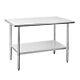 Hally Stainless Steel Table For Prep & Work 30 X 48 Inches Nsf Commercial Hea