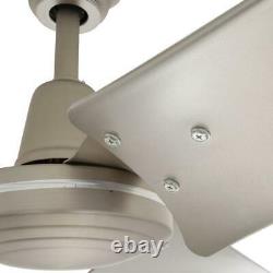 Hampton Bay Ceiling Fan Wall Control 60-Inch Indoor Outdoor Brushed Steel