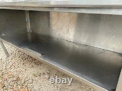 Heavy Duty 72 x 29.5 Commercial Stainless Steel Kitchen Work Table Cabinet