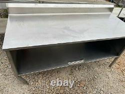 Heavy Duty 72 x 29.5 Commercial Stainless Steel Kitchen Work Table Cabinet
