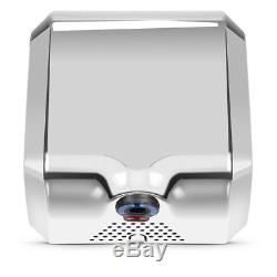 Heavy Duty Commercial 1800W High Speed Automatic Hot Hand Dryer, Stainless Steel