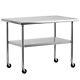 Heavy Duty Metal Stainless Steel Table Worktables For Commercial Kitchen Work Us