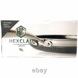 HexClad Commercial 7 Piece Cookware Pan Set, Hybrid Stainless Steel/Nonstick Tri