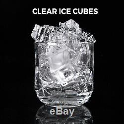 Ice Cube Maker Machine 60Kg/132Lbs Commercial 58 Ice Tray One Key Clean 335W
