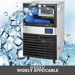 Ice Cube Maker Machine 70Kg/155Lbs Commercial Water Filter R134a Auto-control