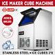 Ice Cube Making Machine Commercial 90lb/24h Ice Cube Maker Stainless Steel