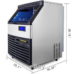 Ice Maker Ice Cube Machine 120Kg/265Lb 24H Commercial Auto-control Microcomputer