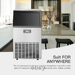 Ice Maker Stainless Steel Commercial Built-in Restaurant Ice Cube Machine