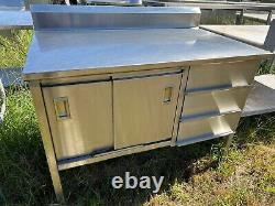 John Boos 48 x 29.5 Commercial Stainless Steel Work Prep Enclosed Cabinet NSF