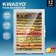 Kwasyo Commercial Food Dehydrator 12 Tray Stainless Steel Fruit Meat Jerky Dryer
