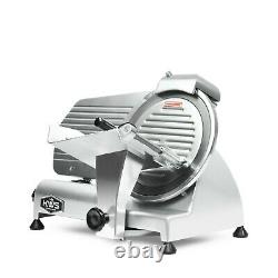 KWS Premium Commercial 320W Electric Meat Slicer 10 with Stainless Blade