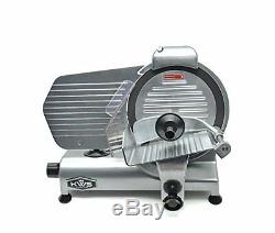 KWS Premium Commercial 320W Electric Meat Slicer 10 with Teflon Blade