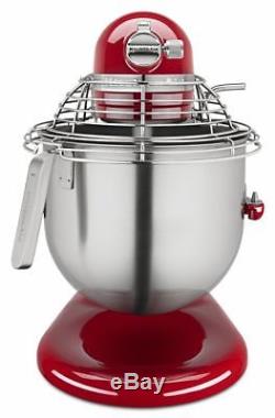 KitchenAid Commercial 8 Quart Bowl-Lift Stand Mixer with Bowl Guard Empire Red