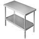 Kitchen Work Table Stainless Steel Commercial Food Prep Table 48 60 72