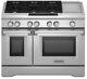 Kitchenaid 6-burner With Griddle, Dual Fuel Freestanding Range, Commercial-style