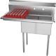 Koolmore 2 Compartment Stainless Steel Nsf Commercial Kitchen Prep & Utility Sin