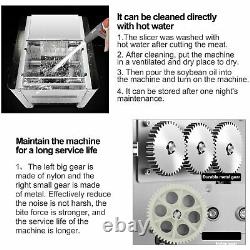 Marada Meat Cutter Machine Commercial Electric Meat Slicing Stainless Steel