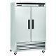 Maxx Cold 49cf Commercial Double 2 Two Door Upright Reach In Refrigerator All Ss