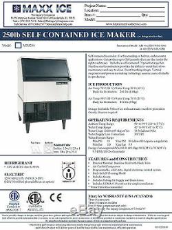 Maxx Ice MIM250 Self Contained Undercounter 260 Pound Commercial Ice Maker RFB